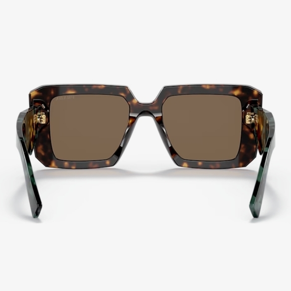 PRADA Blue/Brown Tortoise Square Sunglasses - Picture 3 of 5